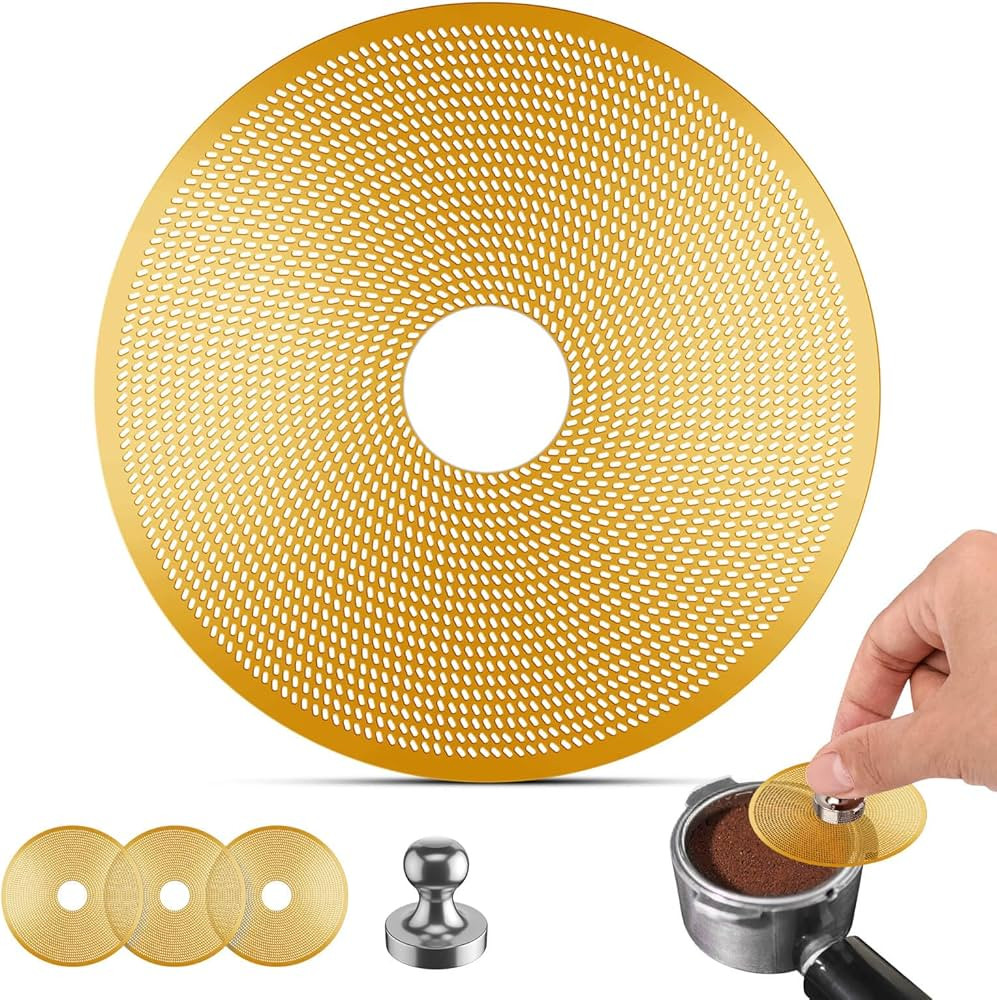 3 Pcs 58mm Espresso Puck Screen with Round Hole in the Middle - 0.2mm Ultra Thin Espresso Puck, S... | Amazon (US)