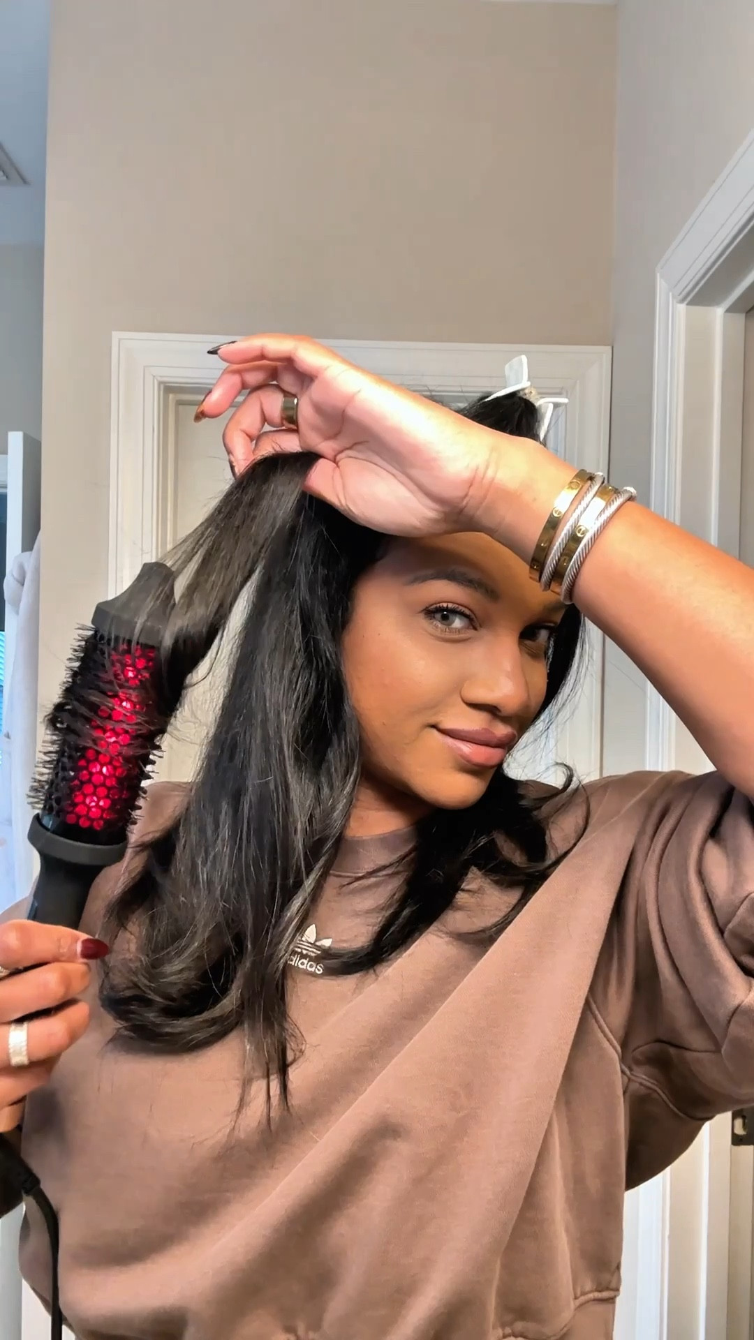 Thermal Round Hair Brush
GRWM 

#LTKGiftGuide #LTKBeauty #LTKCyberWeek