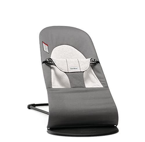 BabyBjörn Bouncer Balance Soft, Woven/Jersey, Dark Gray/Gray | 2-in-1 Adjustable Baby Bouncer Se... | Amazon (US)