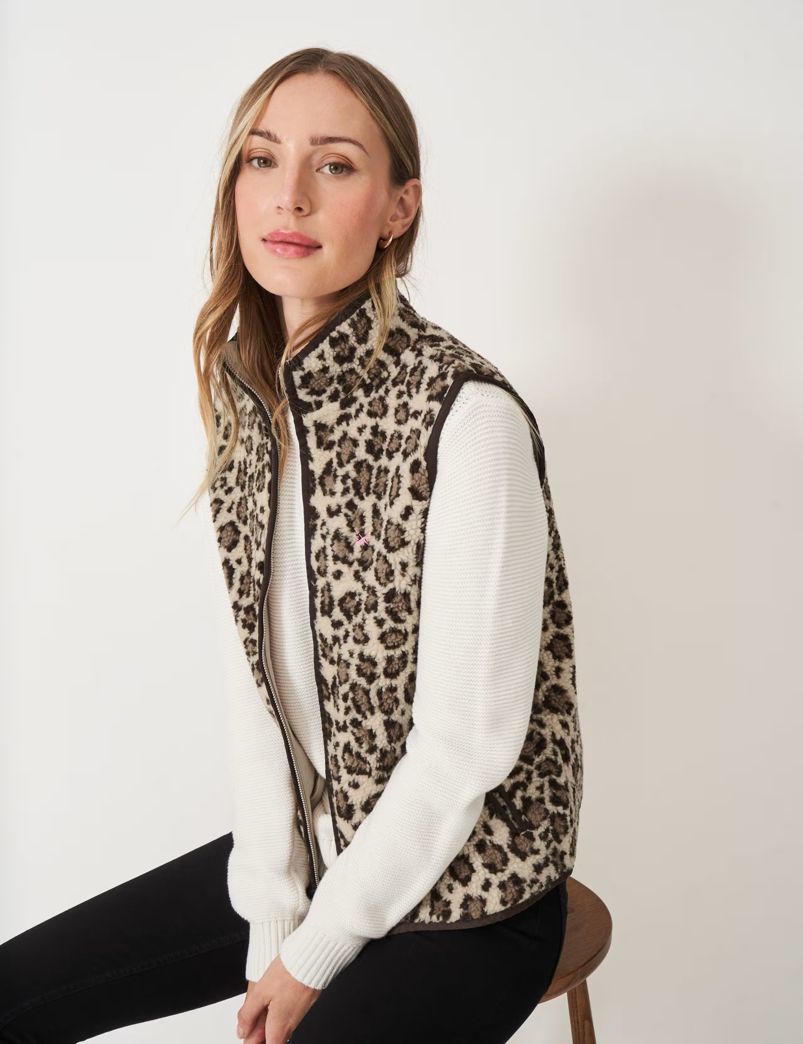Checked Funnel Neck Gilet | Marks & Spencer (UK)
