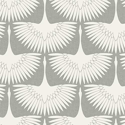 Tempaper x Genevieve Gorder Chalk Feather Flock Removable Peel and Stick Wallpaper, 20.5 in X 16.5 f | Amazon (US)