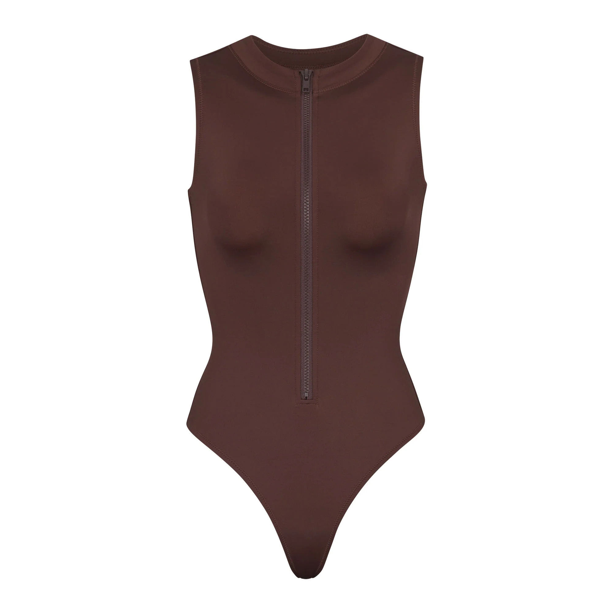 SWIM ZIP FRONT SLEEVELESS ONE PIECE | SKIMS (US)