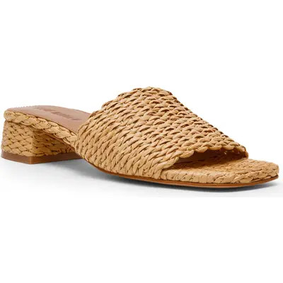 Steve Madden Montgomery Block Heel Sandal in Raffia at Nordstrom, Size 6 | Nordstrom