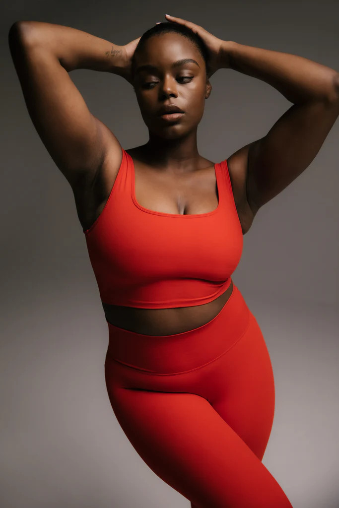 Ultimate Square Neck Bra - Classic Red | Adanola UK