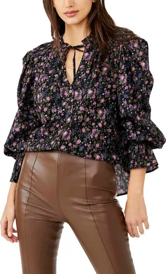 Meant To Be Floral Cotton Blouse | Nordstrom