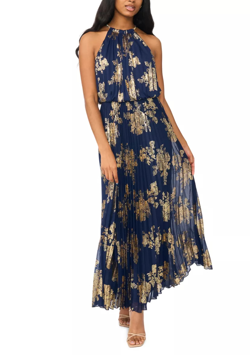 Women's Chiffon Pleated Gown | Belk