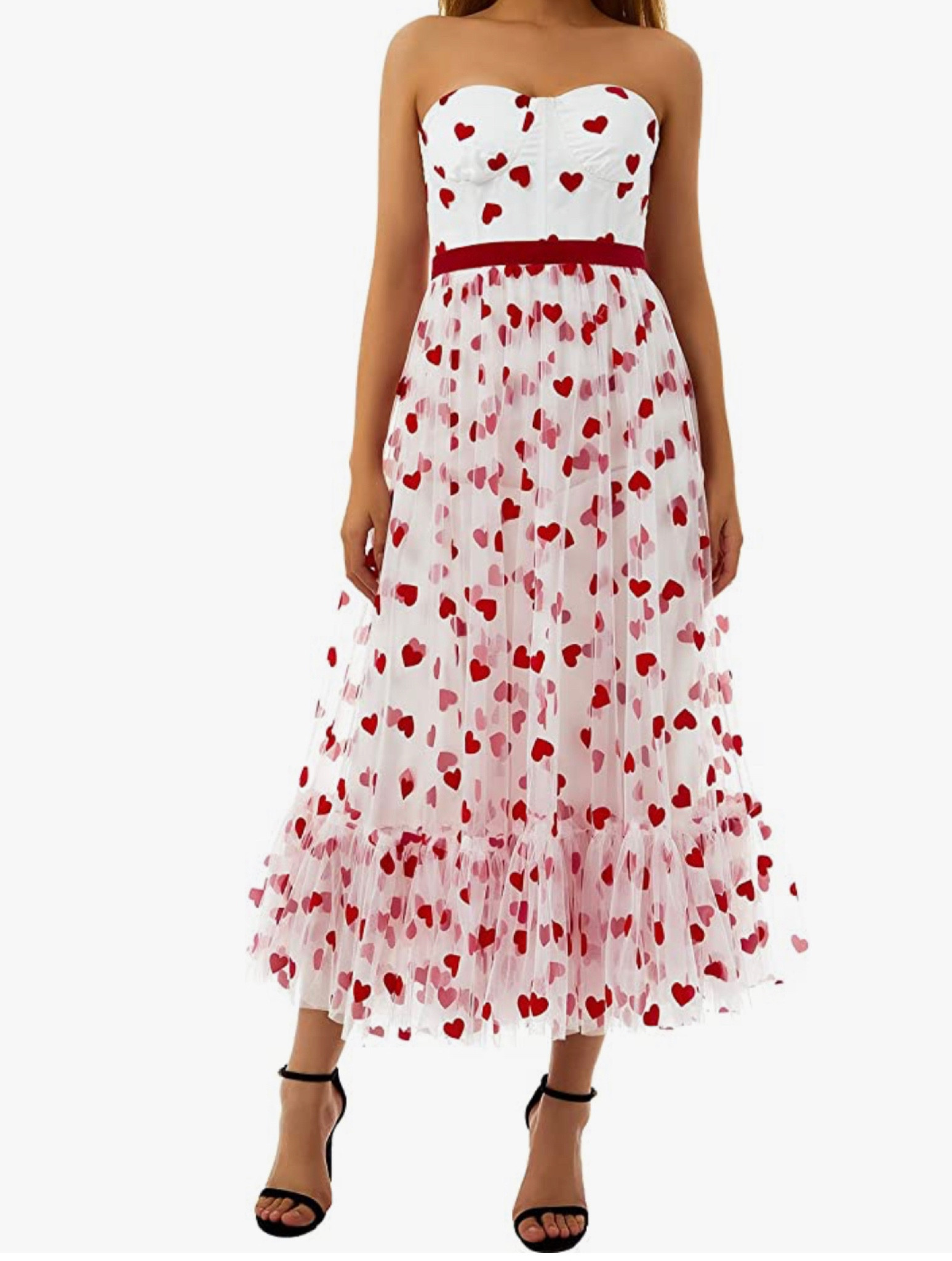 #Valentines #heartdress #romanticdress #valentinesday #februarydress #engagement #bridalshower #babyshower #datenight #anniversary #specailoccassiondress #whiteheartdress #embroidereddress #tulleheartdress #straplessmacidress