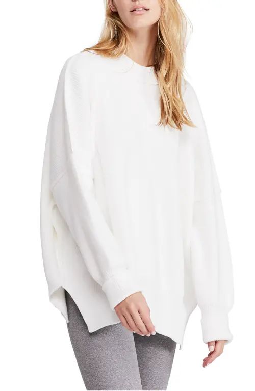 Free People Easy Street Tunic in Painted White at Nordstrom, Size X-Large | Nordstrom