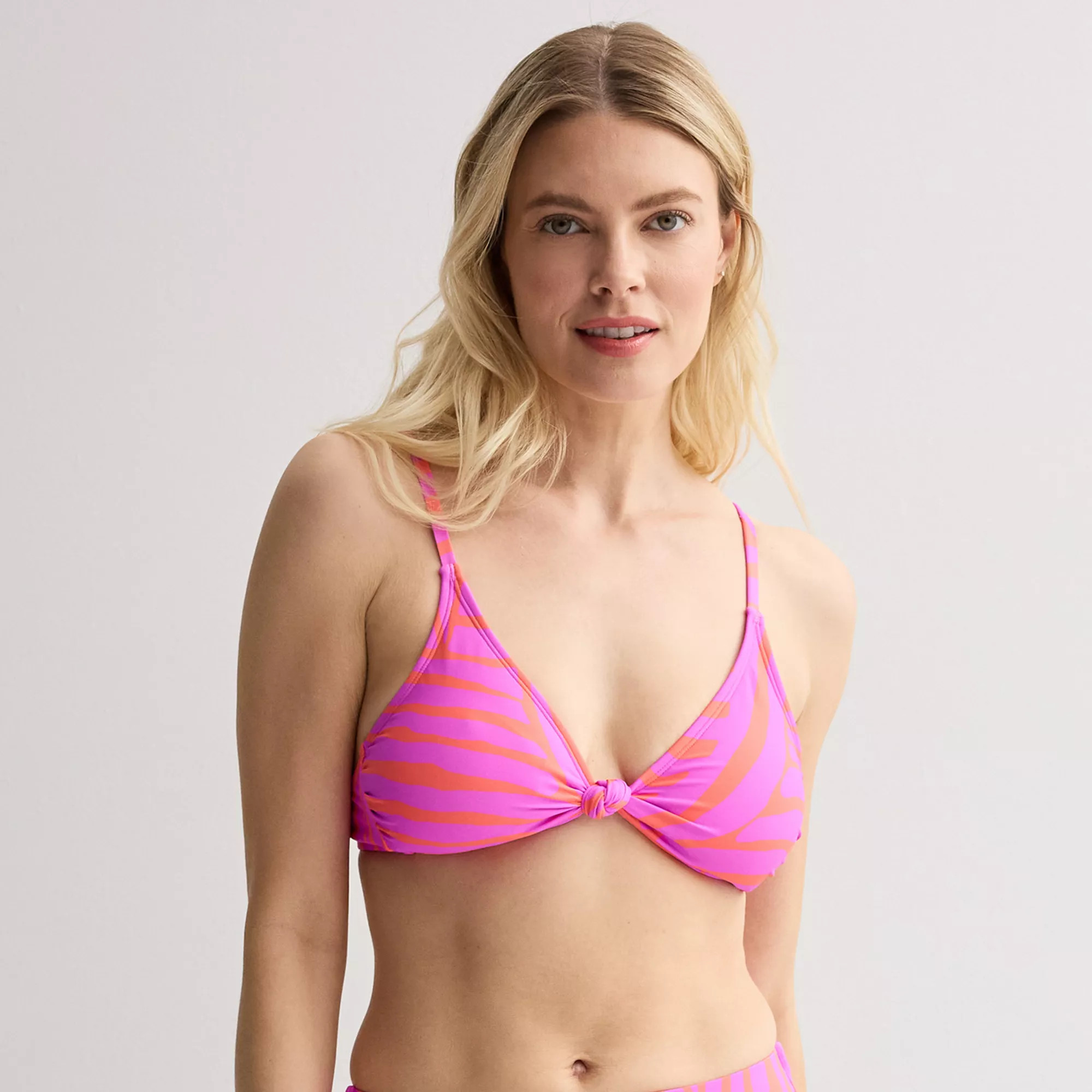 Women's Freshwater Front Knot Triangle Swim Top | Kohl's