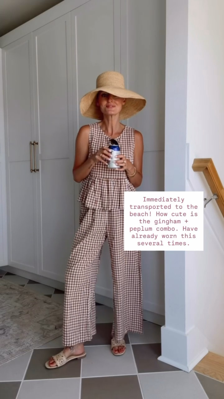 This gingham Amazon set I have been so impressed with! You also could easily style these pieces separately! Wearing size M! Loverly Grey, Amazon, matching set, summer outfit, gingham set

#LTKootd #LTKSeasonal