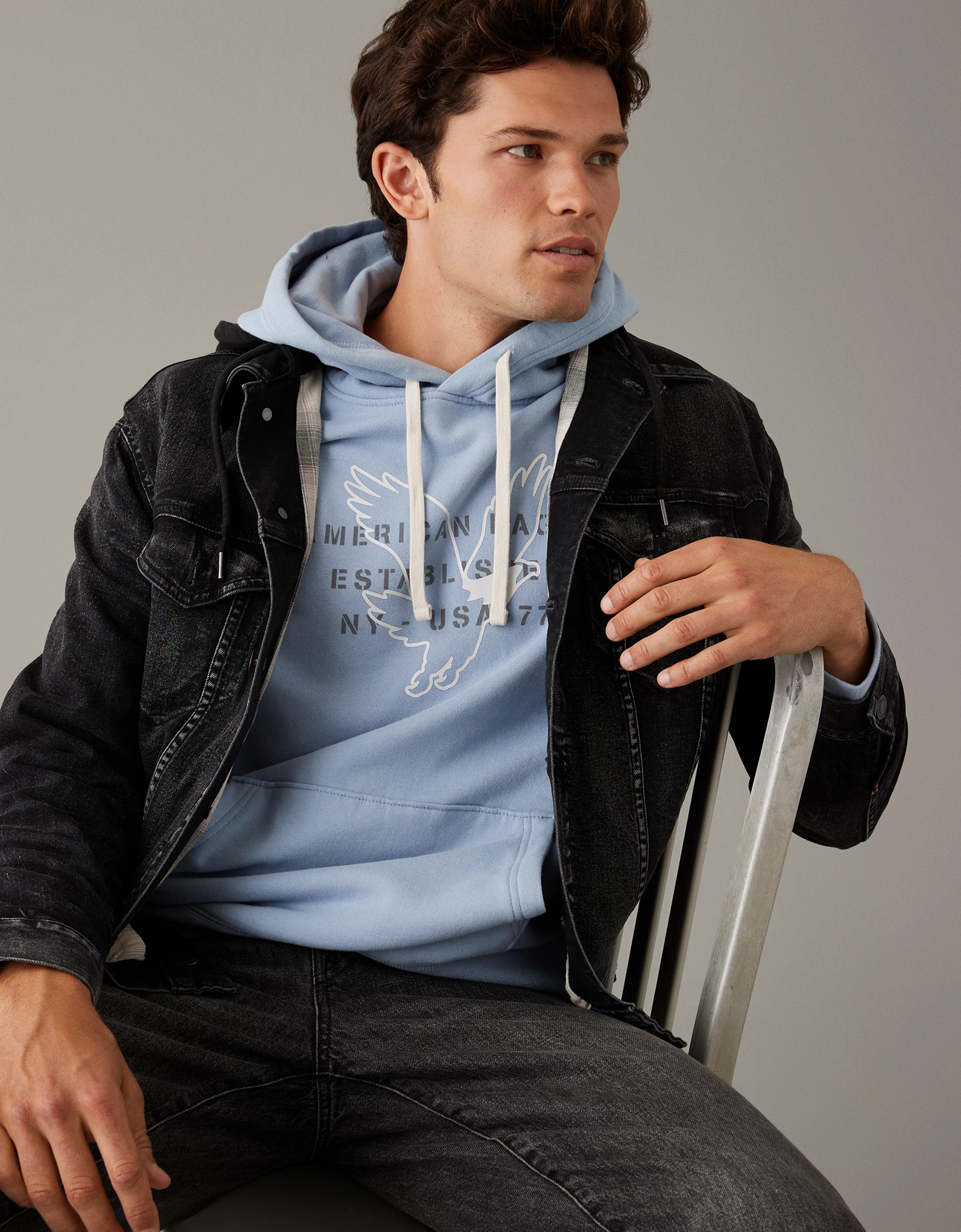 AE Super Soft Graphic Hoodie | American Eagle Outfitters (US & CA)