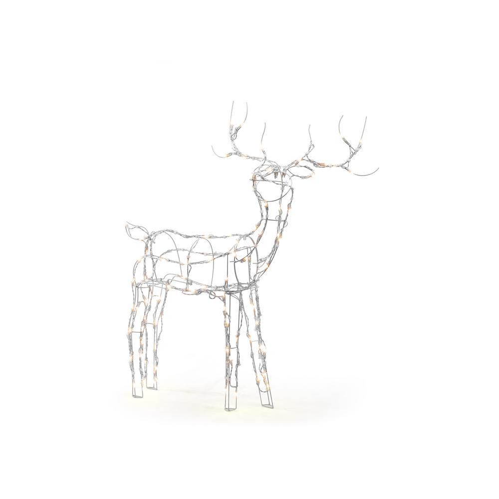 4 ft 120-Light LED Wire Reindeer | The Home Depot