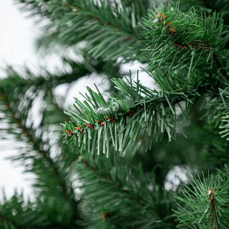 6.5' Pre-Lit Madison Pine Green Artificial Christmas Tree with Color-Changing LED Lights, by Holi... | Walmart (US)