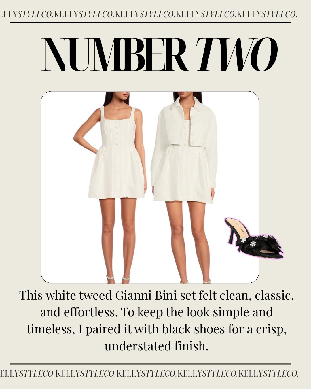 Coastal chic meets classic glam 🐚✨
Wearing the Nantucket white tweed set by Gianni Bini from @dillards — and I’m officially obsessed. This two-piece moment is giving elevated summer elegance, perfect for brunch, events, or channeling your inner East Coast it-girl 🤍

✔️ Size 4 in both jacket + dress (fits true to size)
⚠️ Dress is on the shorter side — perfect for petites or styled with heels
🛍️ And yes… it’s on SALE! Run, don’t walk to snag it before it’s gone!

#LTKSeasonal #LTKSaleAlert #LTKWorkwear