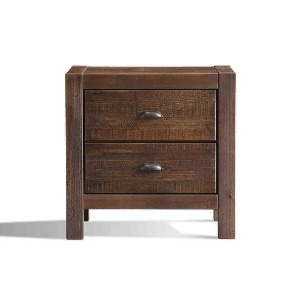 Montauk Solid Wood 2-drawer Nightstand - Overstock - 20603190 | Bed Bath & Beyond