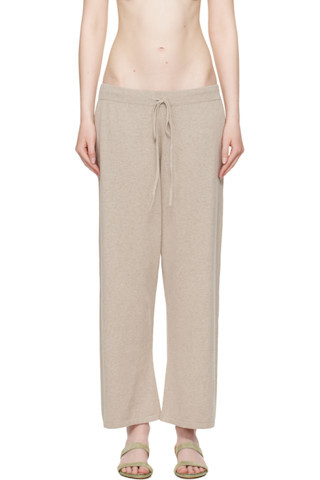 Taupe Capri Lounge Pants | SSENSE