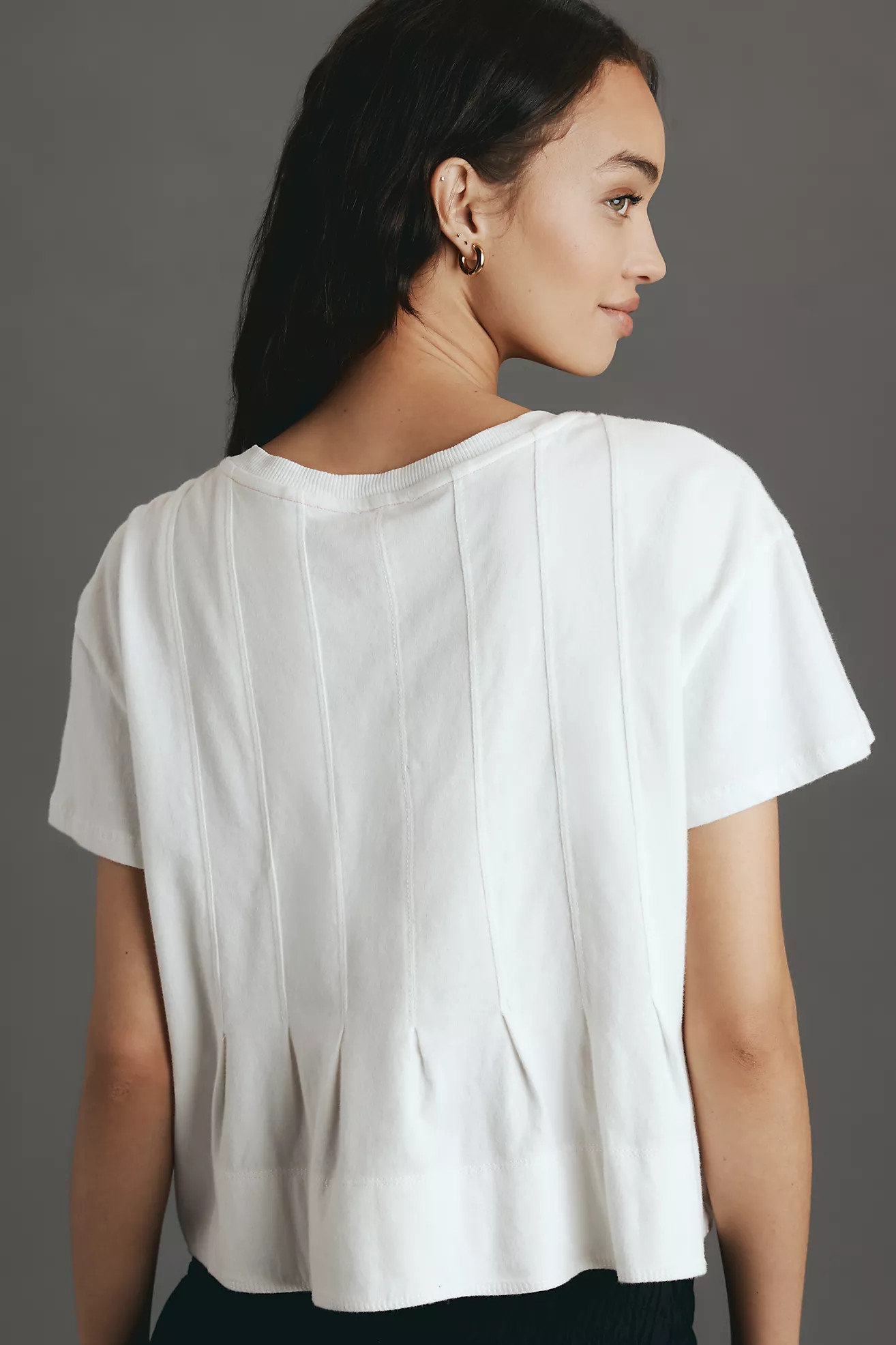 Pilcro Pleated Swing Tee | Anthropologie (US)