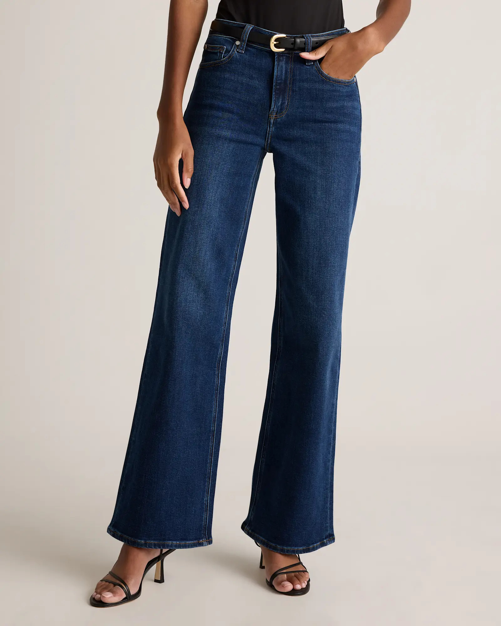 Bella Stretch Wide Leg Jeans | Quince