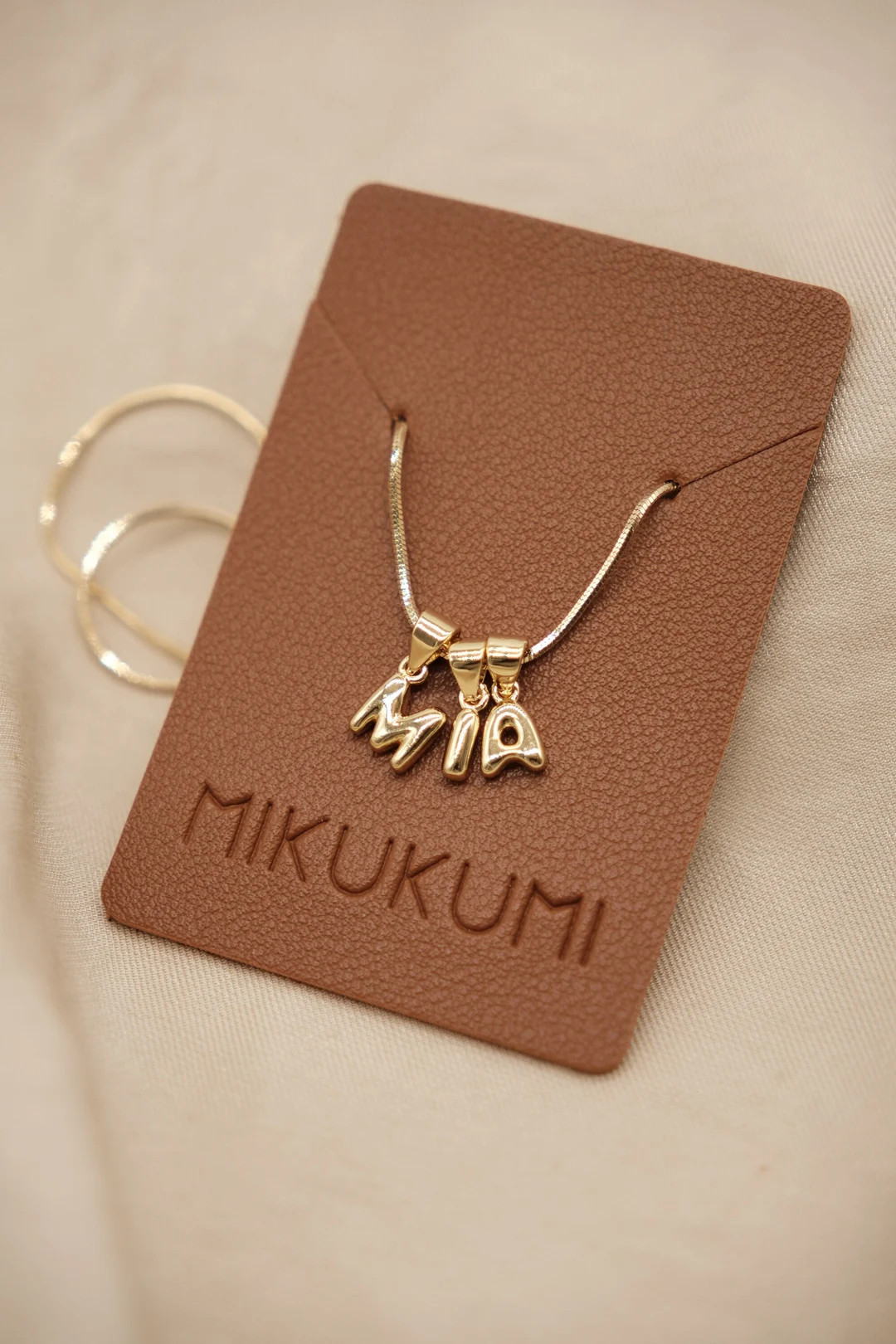 18K Gold Filled Bubble Initial Necklace, Tiny Letter Necklace, Gold Initial Necklace, Name Neckla... | Etsy (US)