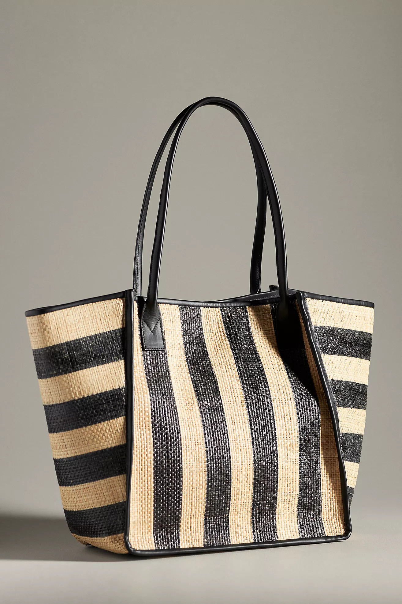 Bembien Rosa Raffia Stripe Tote | Anthropologie (US)