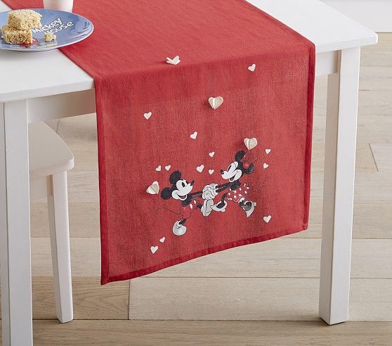 Disney Mickey Mouse Valentines Table Runner | Pottery Barn Kids