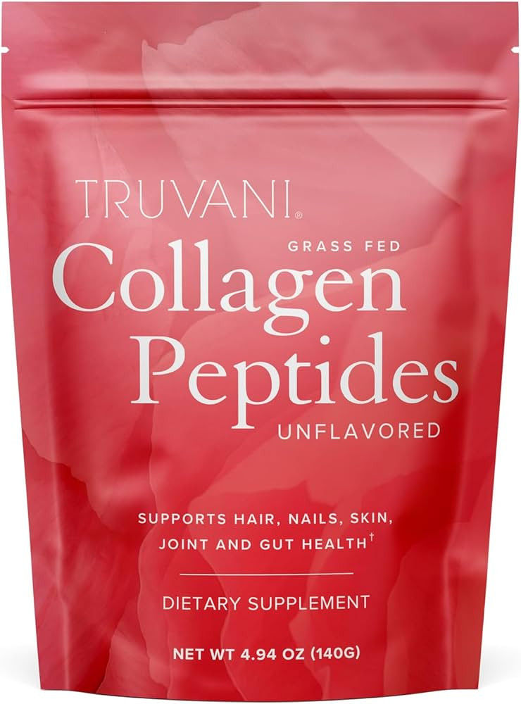 Truvani Hydrolyzed Collagen Peptides | Unflavored | 7 Servings | 20g Grass-Fed Collagen Protein P... | Amazon (US)
