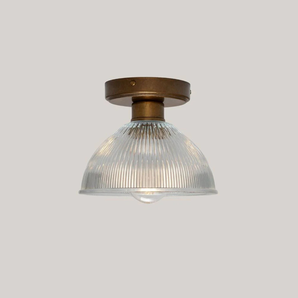 Halo Prismatic Glass Flush Ceiling Light | Roan Iris