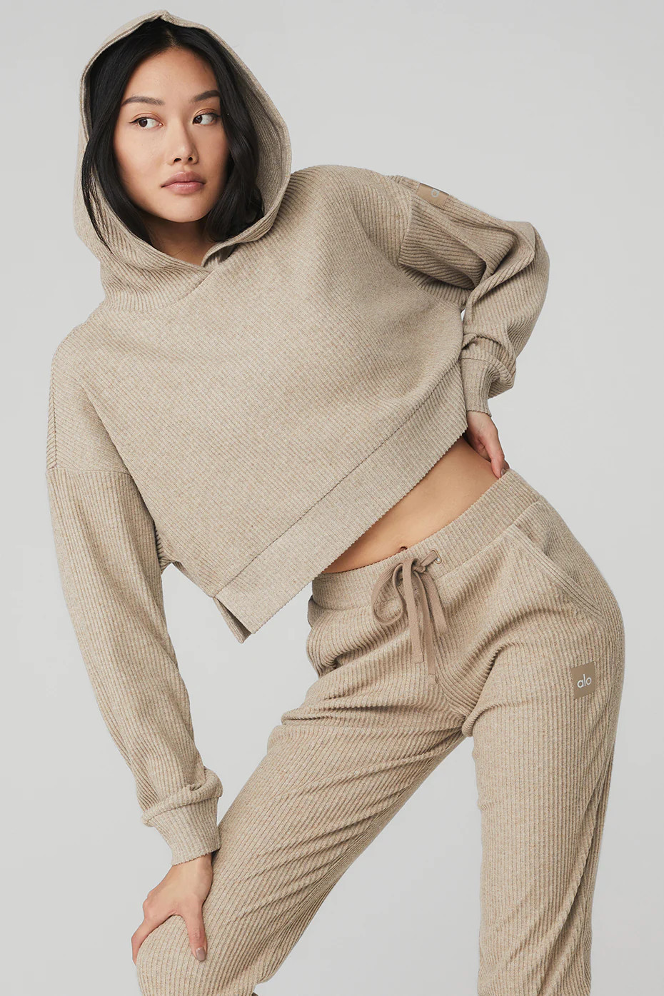 Muse Hoodie in Gravel Heather, Size: Small | Alo YogaÅ½ | Alo Yoga