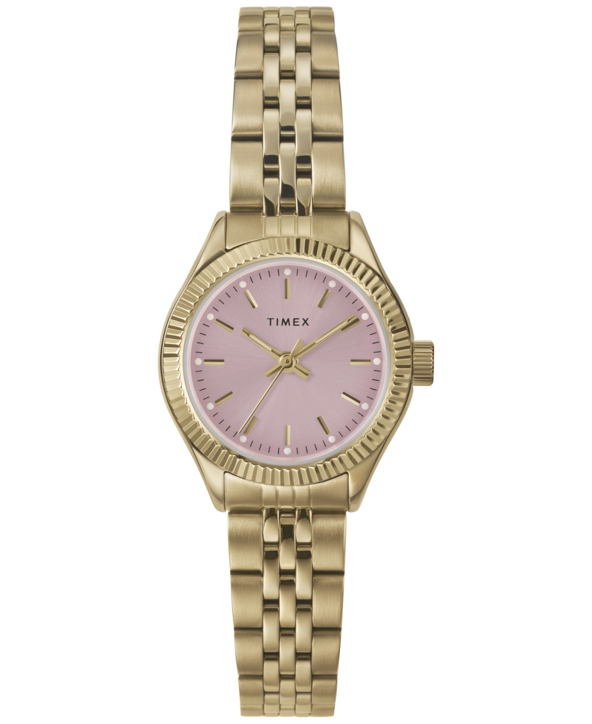 Timex Women's Quartz Analog Gold-Tone Stainless Steel Watch, 25mm - Gold | Macy's
