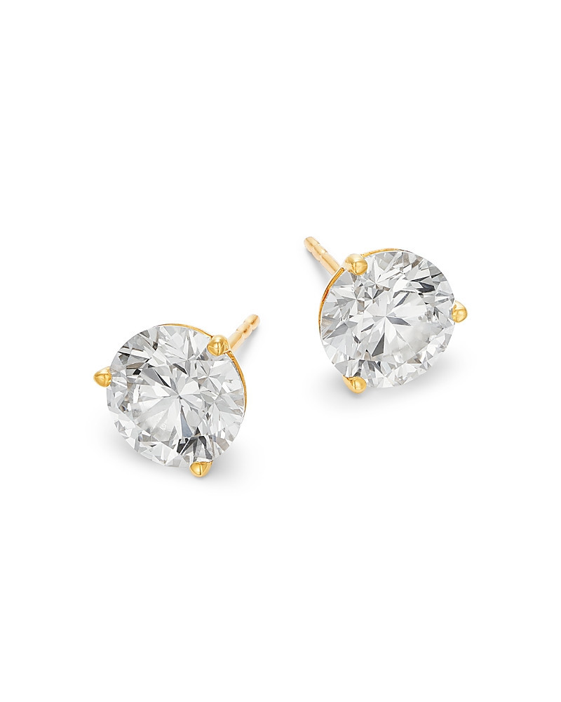 Bloomingdale's Fine Collection Certified Lab Grown Diamond Stud Earrings in 18K White Gold, 4.0 tcw | Bloomingdale's (US)