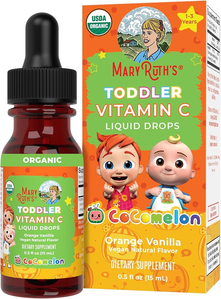 MaryRuth Organics | CoComelon Kids Vitamin C Liquid Drops for Ages 4-13 Years | USDA Organic | Im... | Amazon (US)