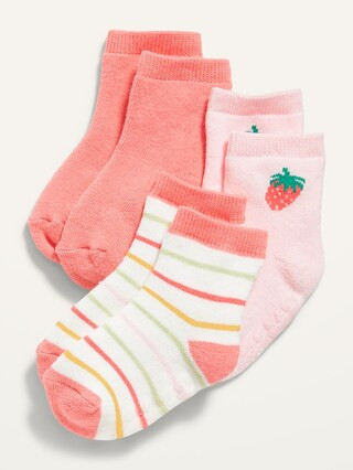 3-Pack Printed Crew Socks for Baby | Old Navy (US)
