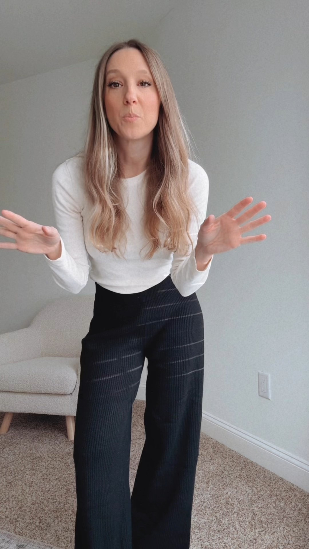 Comfiest and most Flattering sweater pants ever. I want every color! Thick and no panty lines! 