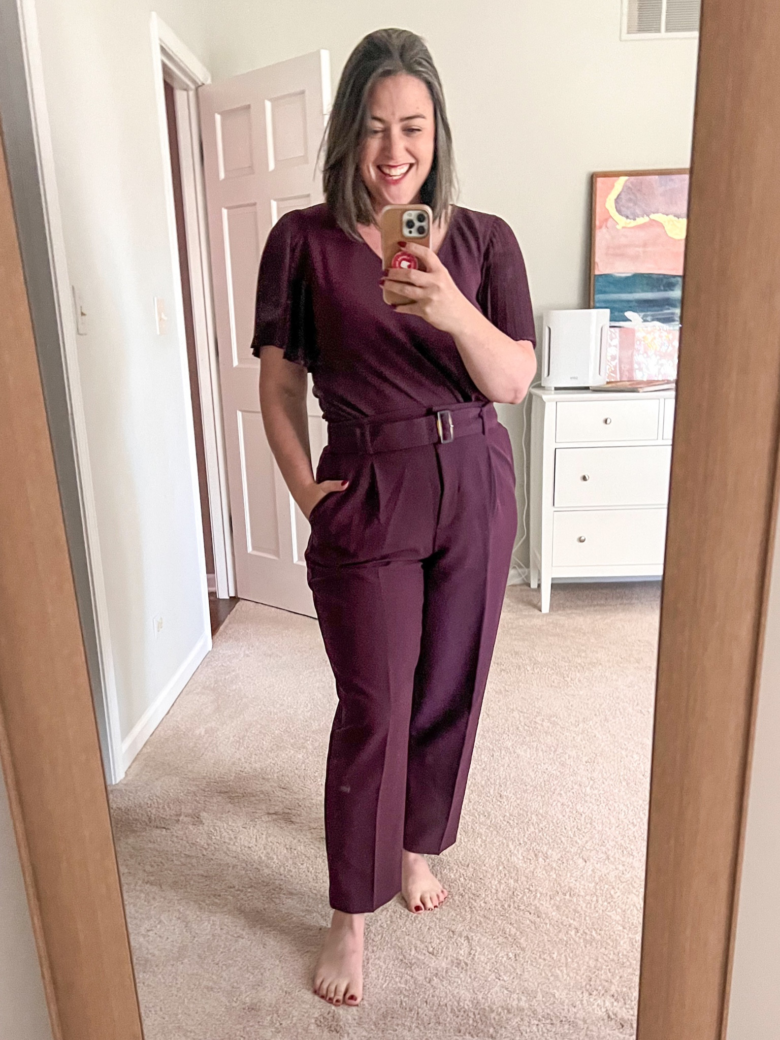 Favorite work pants! HOC winters, it’s our time for all the burgundy! 

#LTKFindsUnder100 #LTKMidsize #LTKSaleAlert