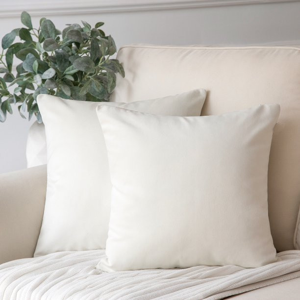 Phantoscope Soft Silky Velvet Series Square Decorative Throw Pillow Cusion for Couch, 22" x 22", ... | Walmart (US)