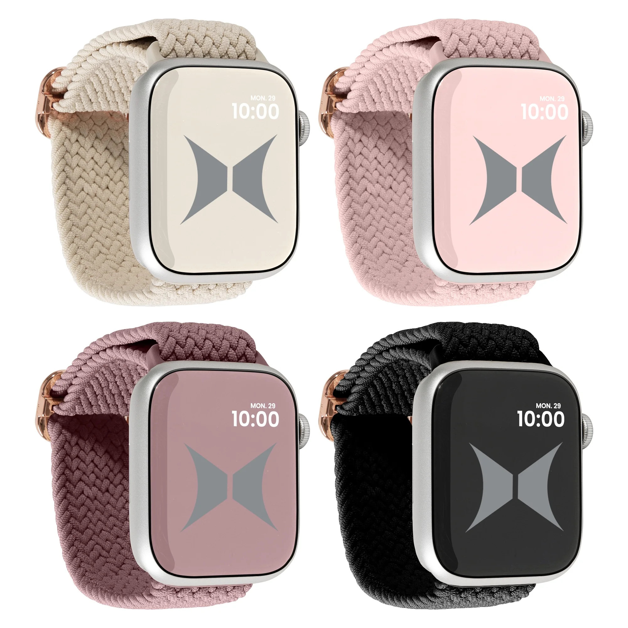 Xtreme Smart Watch Nylon Braided Elastic Band 4 Pack – Large Size, Breathable, Adjustable, 42/4... | Walmart (US)