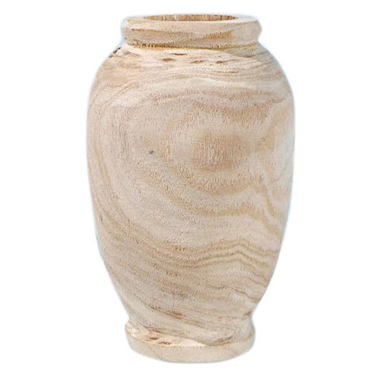 Wooden Vase Decoration Living Room Table Solid Wood Ware Flower Bottle Ornament Home Decoration | Walmart (US)