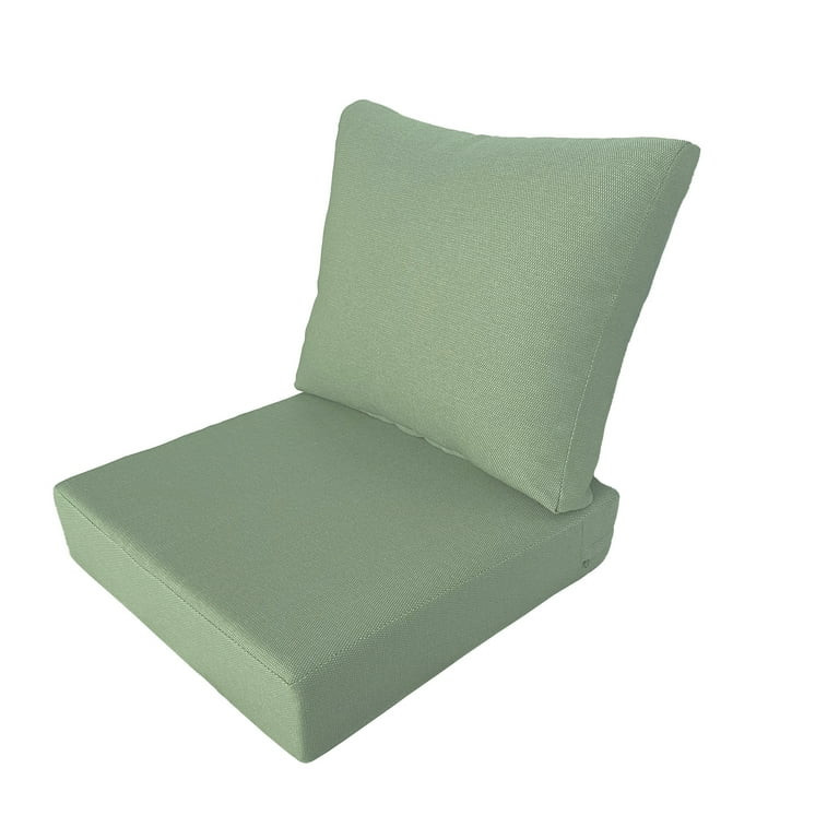 Better Homes & Gardens 24"x 24" Premium Green Outdoor 2 Piece Deep Seat Cushion - Walmart.com | Walmart (US)