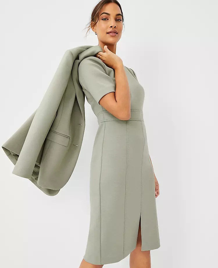 The Seamed Sheath Dress in Double Knit | Ann Taylor | Ann Taylor (US)