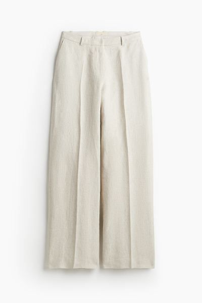 Tailored linen trousers | H&M (UK, MY, IN, SG, PH, TW, HK)