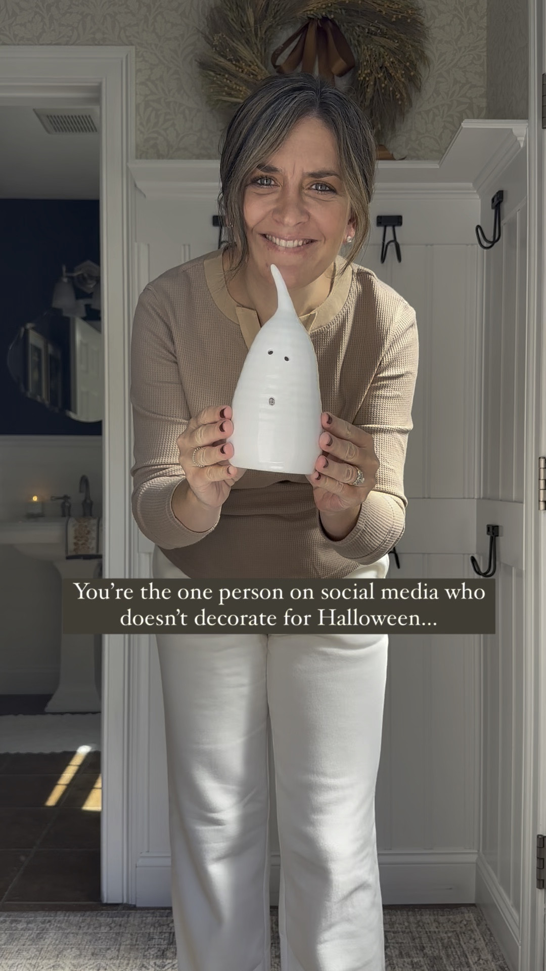 I don’t decorate for Halloween but couldn’t resist these non-spooky ceramic ghosts. They are just too cute!

#LTKHome #LTKSeasonal