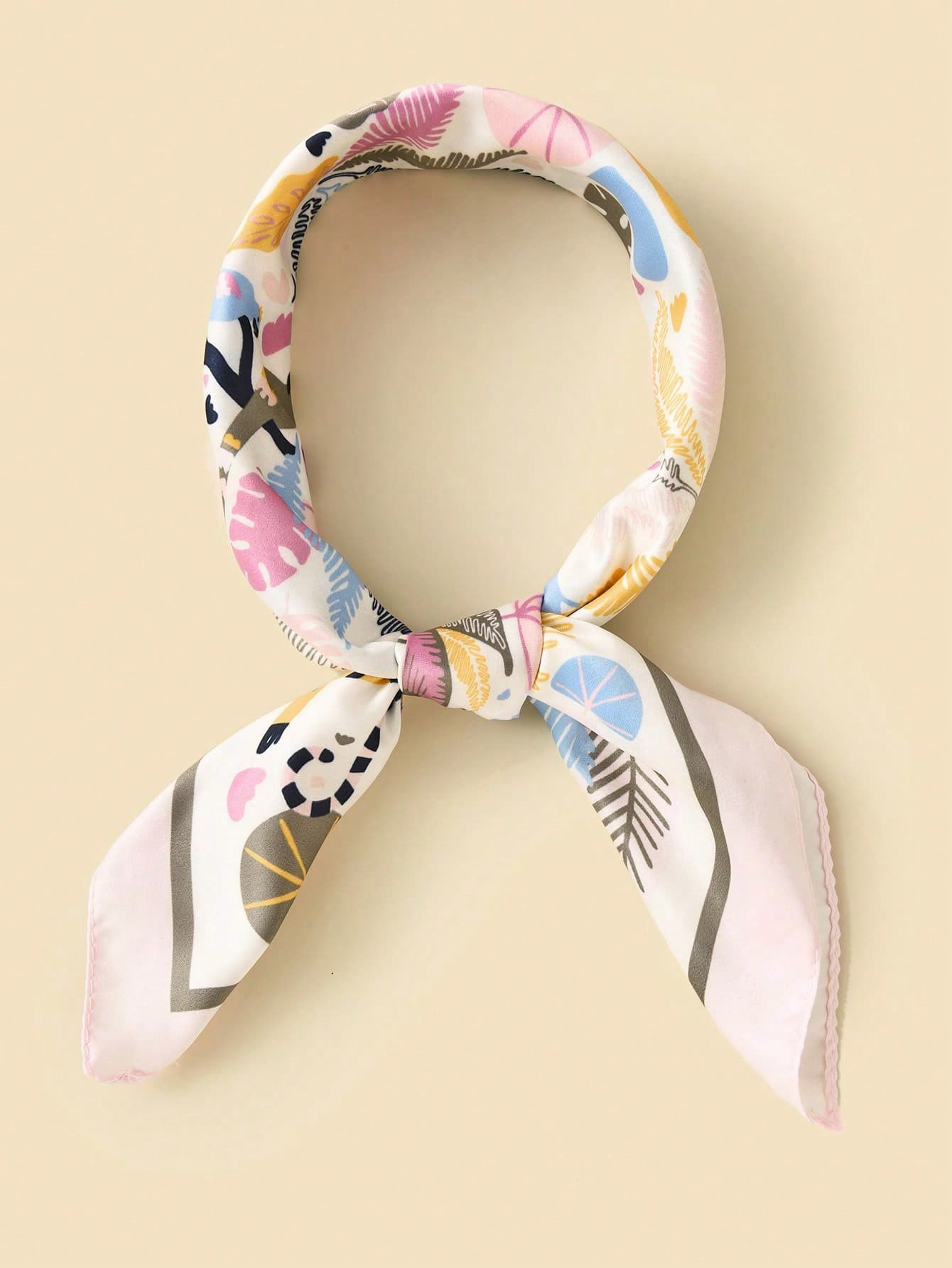 1pc eenvoudige bedrukte bandana-sjaal in jaren 70-stijl, nieuwe lentemode damesaccessoires als ta... | SHEIN