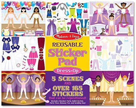 Melissa & Doug Reusable Sticker Pad: Dress-Up - 165+ Reusable Stickers | Amazon (US)