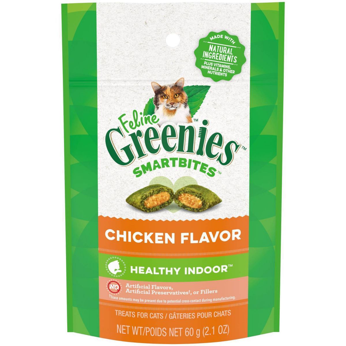 Greenies Smartbites Healthy Indoor Chicken Flavor Cat Treats | Target