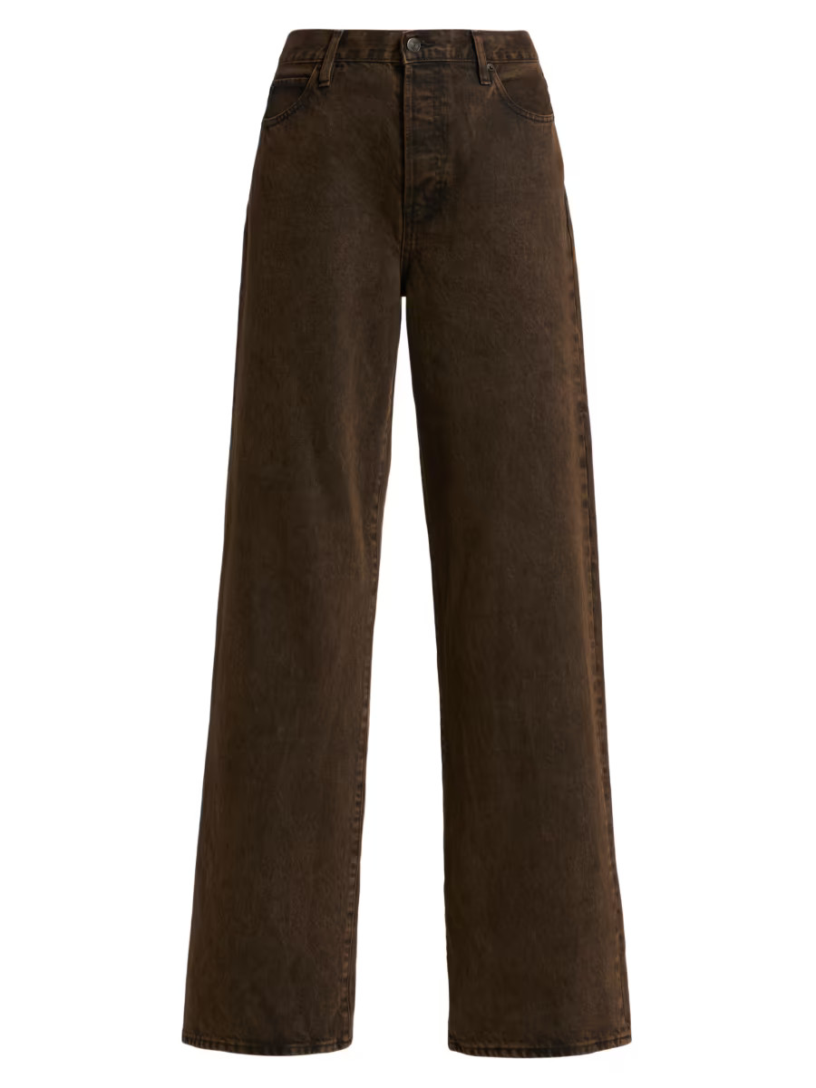 The Collegiate High-Rise Wide-Leg Jeans | Saks Fifth Avenue