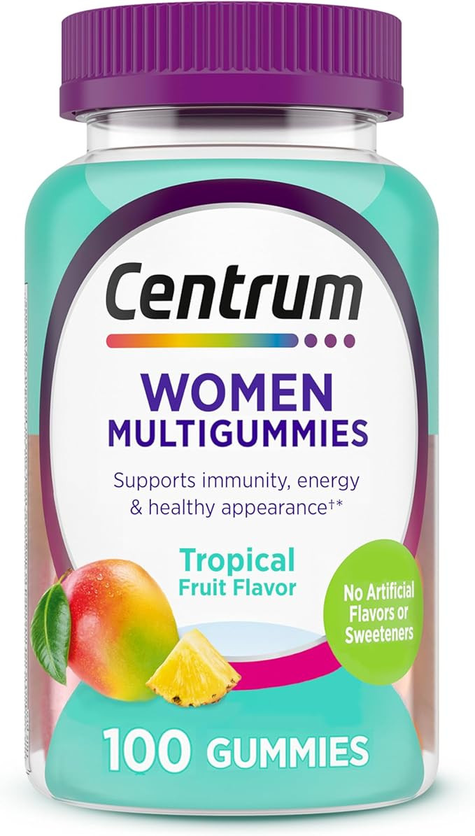 Centrum Women’s Multivitamin Gummies, Immune, Energy, Healthy Appearance Support, 100 Count, 50... | Amazon (US)