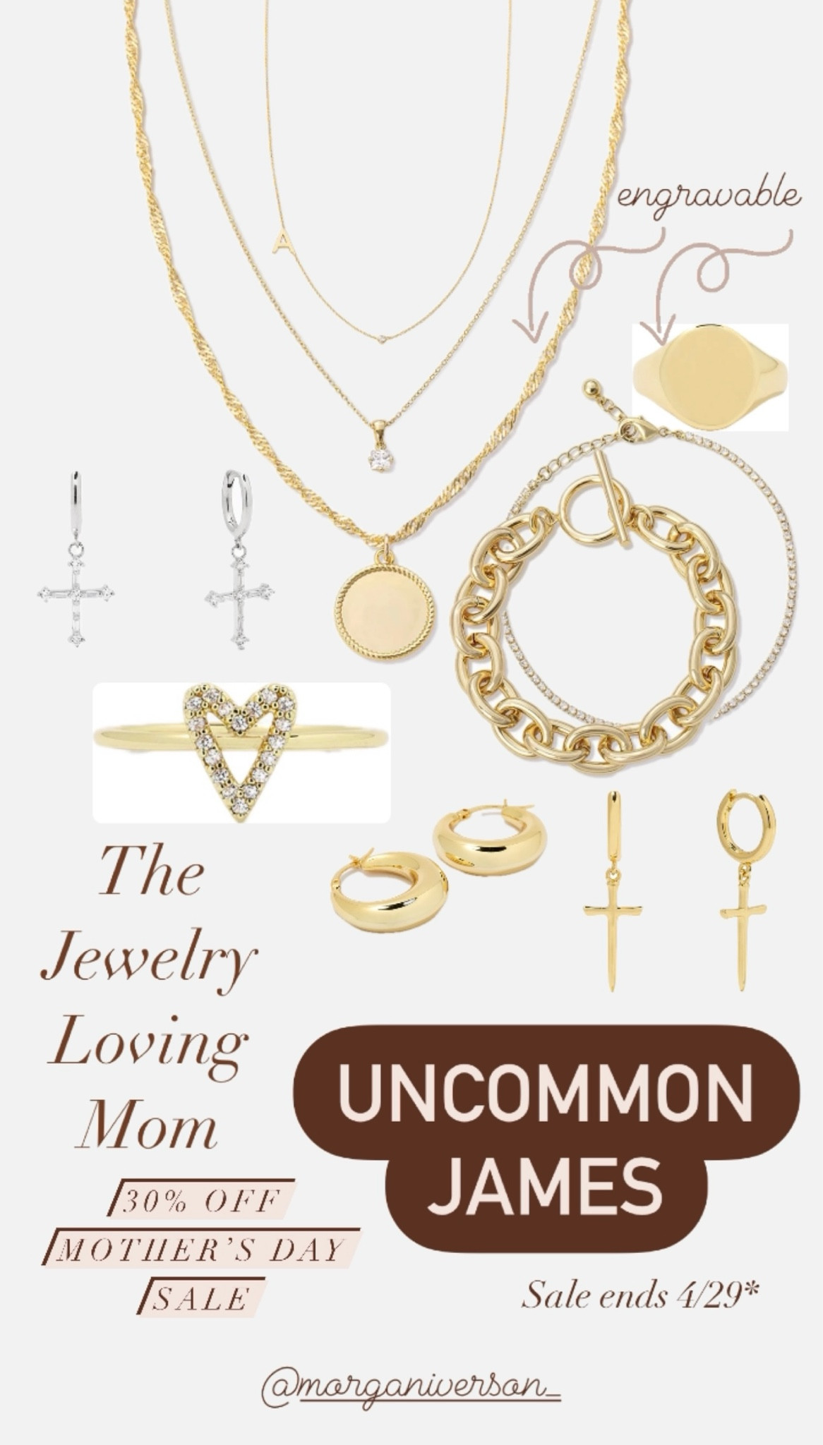 Mother’s Day gift guide for the mom that wants to sparkle! ✨ I love this brand for affordable jewelry! My earrings I wear in my 1st, 2nd, and 3rd holes everyday are from here! #morganiverson #salealert #jewelry #mothersday #giftguide

#LTKfindsunder50 #LTKsalealert #LTKGiftGuide