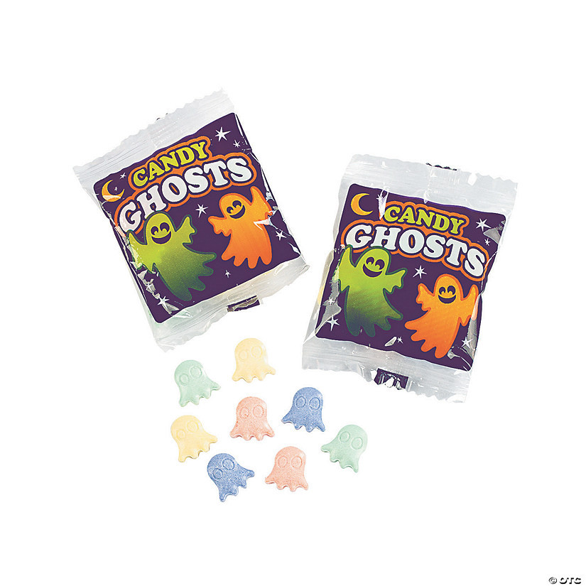 Halloween Ghosts Grape, Orange, Apple and Lemon Hard Candy - 46 Pc. | Oriental Trading Company