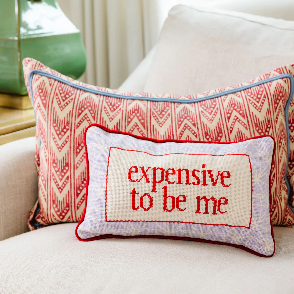 Expensive Needlepoint Pillow | Furbish Studio
