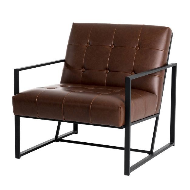 PU Leather Accent Chair - Glitzhome | Target